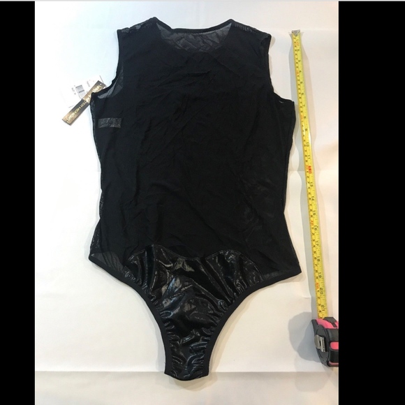 NWT Hanky Panky Love Me Back Slick Mesh Bodysuit in Black [SZ Medium‎ ] - Picture 4 of 9